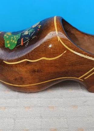 Ботинок деревянный голландия фигурка статуэтка декоративный коллекционный3 фото