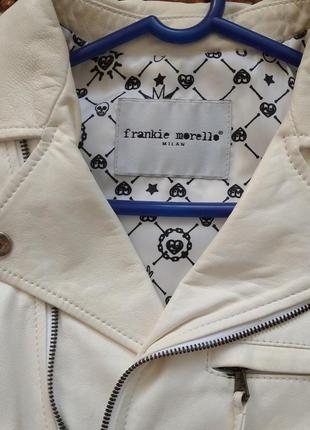 Frankie morelle кожаная куртка белая.