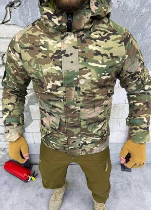 Тактична утеплена куртка мультикам військова зсу тепла
