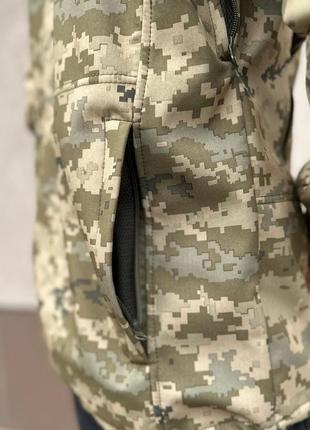 Куртка soft-shell «kraken» тактична піксель військова зсу5 фото