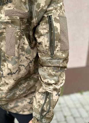 Куртка soft-shell «kraken» тактична піксель військова зсу7 фото
