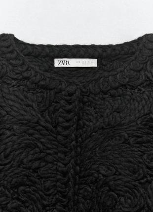 Теплый шерстяной костюм zara, черный жакет юбка миди зара с 36 м 38