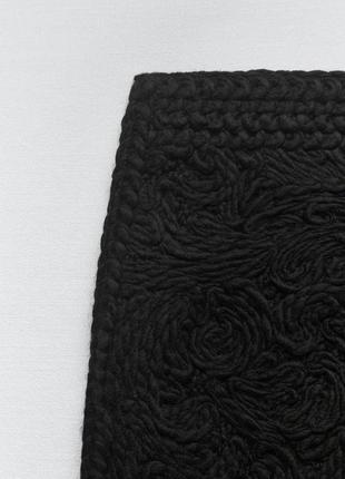 Теплый шерстяной костюм zara, черный жакет юбка миди зара с 36 м 38