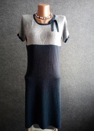 Мягкое трикотажное платье с хорошим составом 46-48 размера4 фото