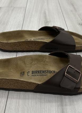 Удобные ортопедические тапки тапочки шлепки birkenstock madrid (29 см)3 фото