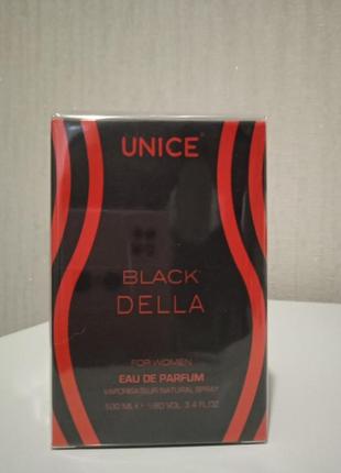 Женская парфюмированная вода unice black della, 100 мл3 фото