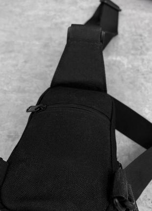 Сумка рюкзак однолямочный silver knigh black ll5 фото