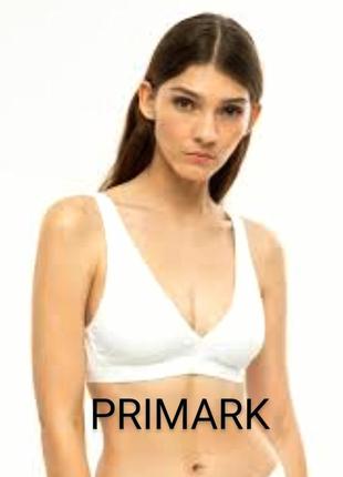 Новый бесшовный топ бюст бренда primark принт рубчик ru 18-20 eur 46-48