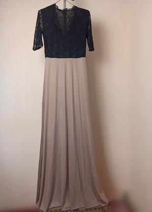 Сукня / плаття в бежево-чорному кольорі розмір - s бренд shang