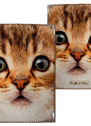 Обкладинка на паспорт кіт
