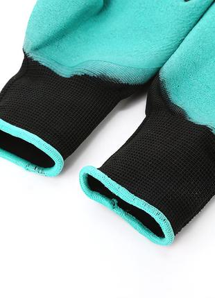 Садовые перчатки с когтями garden genie gloves. перчатки когти для сада и огорода. перчатки грабли6 фото