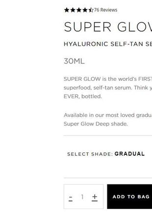 Гиалуроновая сыворотка для автозагара tan-luxe super glow hyaluronic self-tan serum2 фото