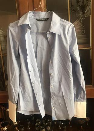 Фирменная новая рубашка блуза zara basic