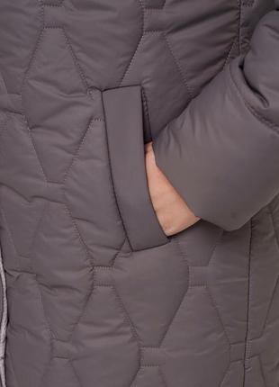 Пальто жіноче зімове тепле з капуром розміри: 50-6010 фото