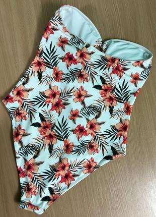 🌺 нежный молочный слитный купальник чашка в-с primark 10/m2 фото