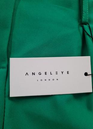 Чрезвычайно стильные, классические, насыщенно- зеленые брюки angelye.5 фото