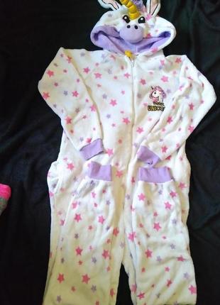 Плюшевая,флисовая,женская пижамка-кигуруми,XL / 50 совы