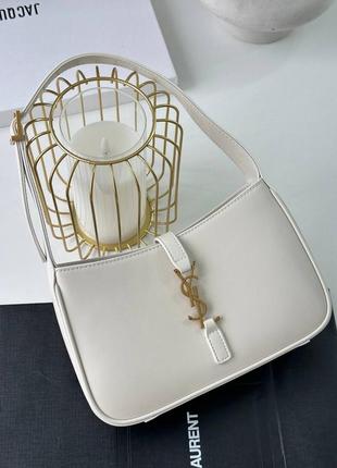 Сумка белая ив сен лоран yves saint laurent