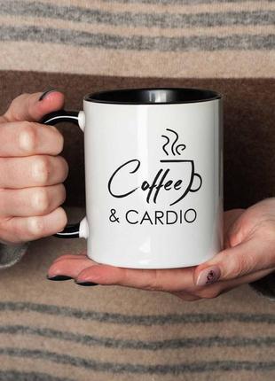 Кружка "coffee and cardio", англійська3 фото