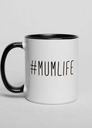 Чашка "#mumlife", білий, white, англійська