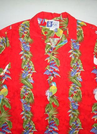 Рубашка  гавайская rjc hawaii usa cotton made in hawaii гавайка (m)2 фото