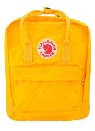 Рюкзак fjallraven kanken classic желтый. повседневный городской водонепроницаемый рюкзак канкен4 фото