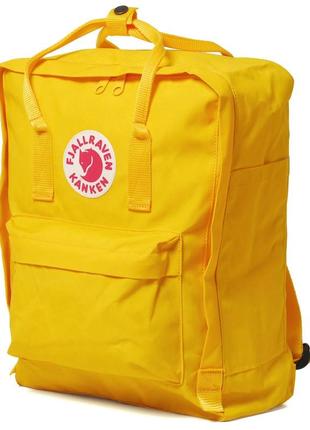 Рюкзак fjallraven kanken classic желтый. повседневный городской водонепроницаемый рюкзак канкен2 фото