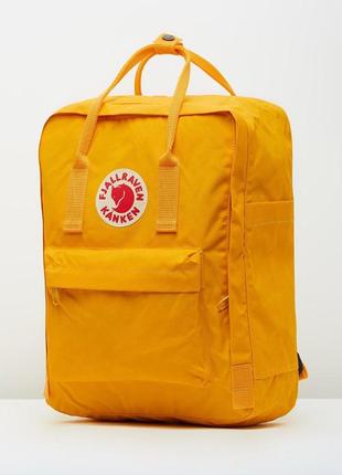 Рюкзак fjallraven kanken classic желтый. повседневный городской водонепроницаемый рюкзак канкен6 фото