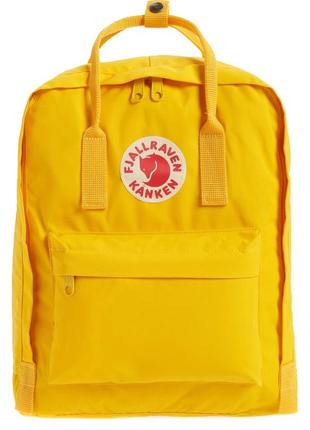 Рюкзак fjallraven kanken classic желтый. повседневный городской водонепроницаемый рюкзак канкен3 фото