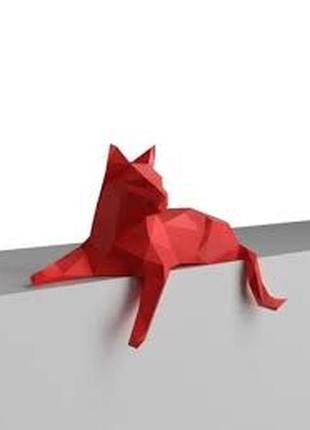 Paperkhan конструктор из картона кошка кот котенок оригами papercraft 3d фигура развивающий набор антистресс