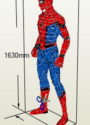 Paperkhan конструктор із картону spider-man papercraft 3d полігональна фігура розвиваючий подарунок4 фото