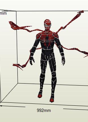 Paperkhan конструктор из картона ironspider papercraft 3d полигональная фигура развивающий подарок