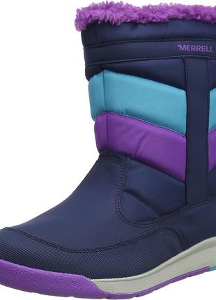 Зимние сапоги детские merrell unisex kid's alpine puffer wp snow boot2 фото