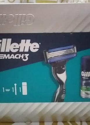 Набір gillette mach 3 (razor/1pc + foam/75ml + box/1pc)