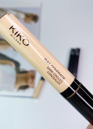 Консилер kiko milano full coverage dark circles concealer. консилер під очі кіко мілано. кремовий консилер для зони навколо очей