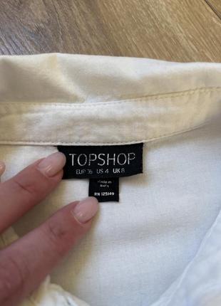 Рубашка белая topshop2 фото