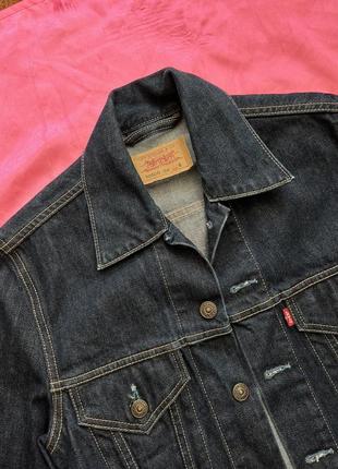 Джинсовый пиджак куртка levi’s levis коттонкая джинсовка2 фото