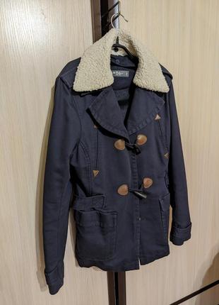 Синя куртка піджак colin's 46-48, розмір l, з утеплювачем