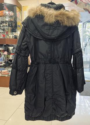 Пальто женское черное плащевое демисезонное на синтепоне2 фото