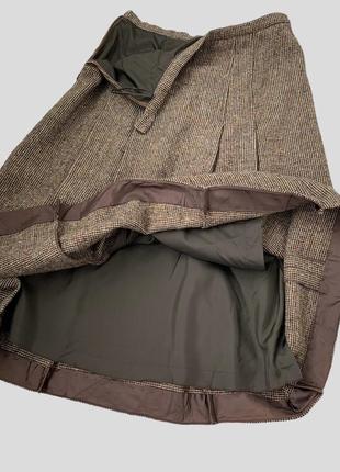 Шерстяная миди юбка burberrys burberry co складками оригинал винтаж плиссированная юбка 100% шерсть7 фото