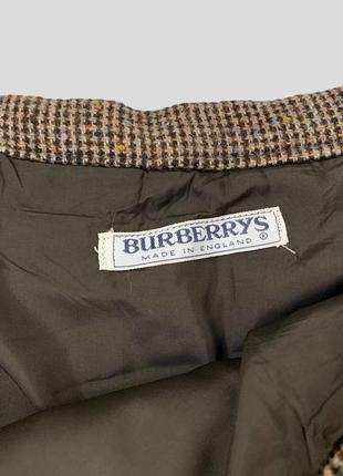 Шерстяная миди юбка burberrys burberry co складками оригинал винтаж плиссированная юбка 100% шерсть8 фото