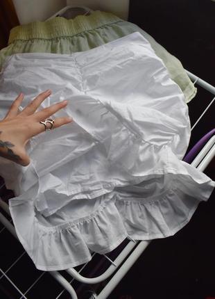 Белоснежная юбочка с драпировкой shein2 фото