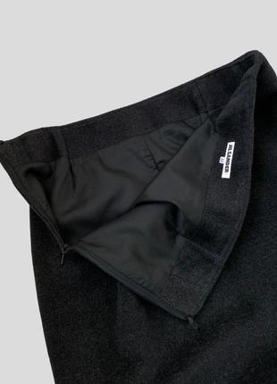 Шерстяная ангоровая миди юбка jil sander италия оригинал винтаж шерсть/ ангора7 фото