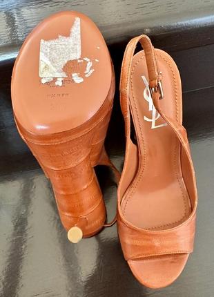 Винтажные туфли и натуральной кожи yves saint laurent оригинал6 фото