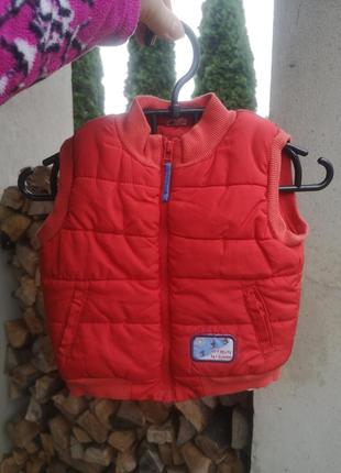 Балонова жилетка безрукавка на 6-9 місяців 74 см до 9 кг