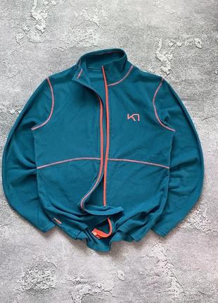 Kari traa m full zip fleece outdoor tracking флисовая кофта теплая женская водолазка