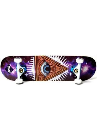 Скейт дерев'яний від fish skateboard eye,дитячий скейтборд,міцний скейт5 фото