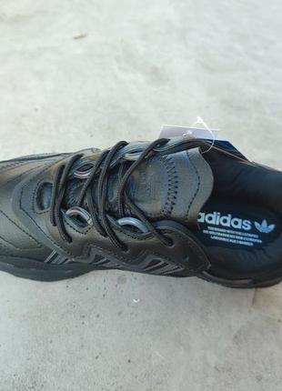 Кросівки чоловічі adidas ozweego black, адідас озвіго чорні. топ якість! шкіра!2 фото