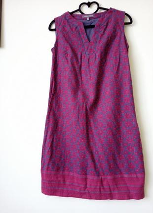 Льняное платье