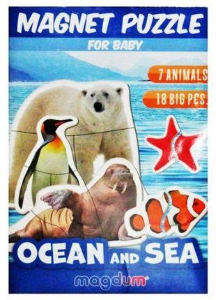 Набір магнітів "океан та море", 18 елементів